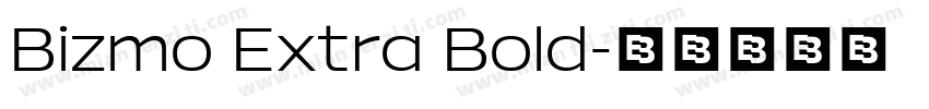 Bizmo Extra Bold字体转换